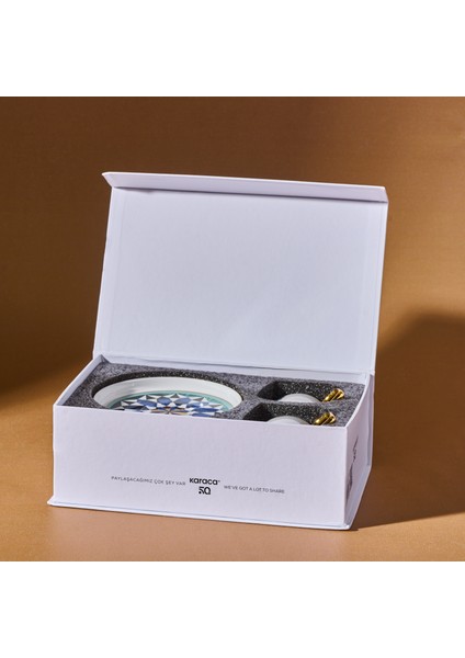 Roman New Bone Kahve Fincan Takımı 2 Kişilik 90 ml Şık Tasarım 4 Parça