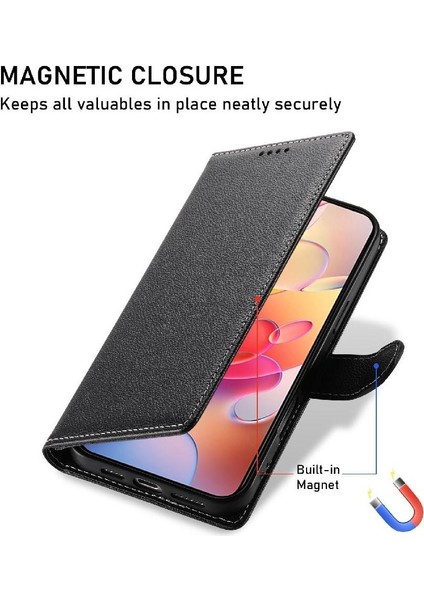 Samsung Galaxy A26 Kart Tutucu Yuvalı Kickstand Manyetik Pu Deri Kapaklı Koruyucu Darbeye Dayanıklı Telefon Kılıfı (Yurt Dışından) fırsatları