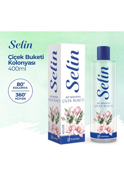 Parfümlü Kolonya Çiçek Buketi 400 ml - 4'lü Set fırsatları