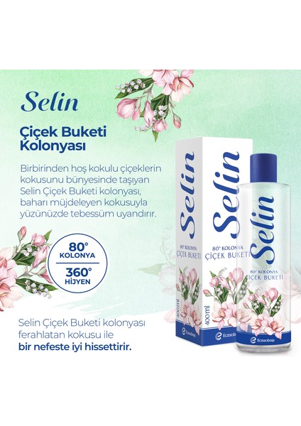 Parfümlü Kolonya Çiçek Buketi 400 ml - 4'lü Set indirimleri