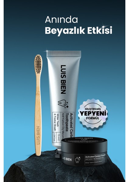 Diş Beyazlatma Seti - Bambu Diş Fırçası