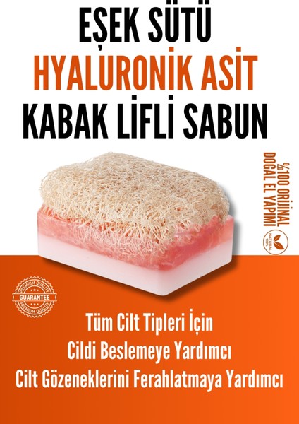 Doğal Kabak Lifli Sabun Eşek Sütü ile Siyah Nokta ve Akne Karşıtı Etki fiyatları