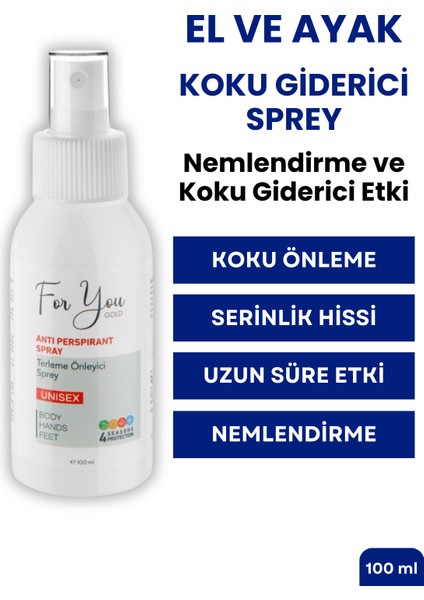 Terleme Önleyici Sprey El Ayak ve Koltuk Altı İçin 100 ml Uzun Süreli Ferahlık fiyatları
