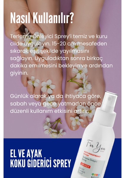 Terleme Önleyici Sprey El Ayak ve Koltuk Altı İçin 100 ml Uzun Süreli Ferahlık fırsatları