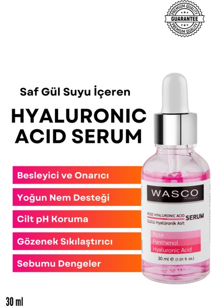 Saf Gül Suyu Içeren Hyaluronic Asit ( Güllü Hyalüronik Asit)