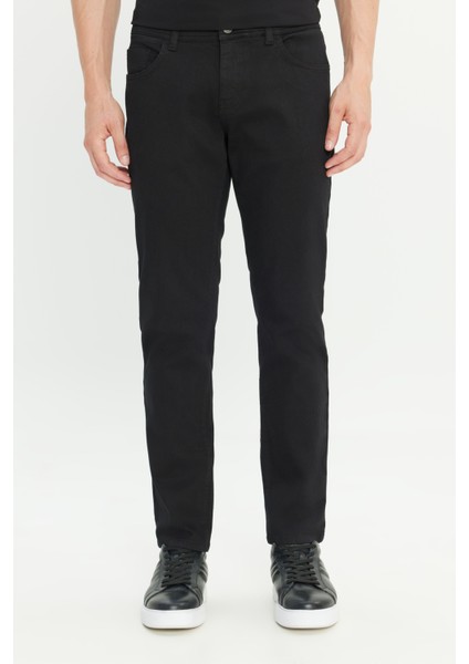 ALTINYILDIZ CLASSICS Erkek Siyah 360 Derece Her Yöne Esneyen Rahat Slim Fit Dar Kesim Pantolon