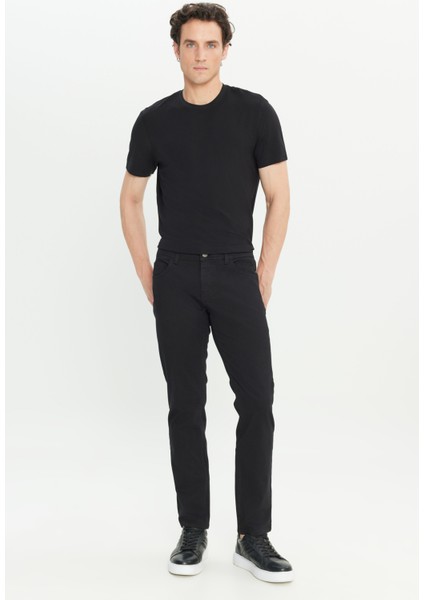 ALTINYILDIZ CLASSICS Erkek Siyah 360 Derece Her Yöne Esneyen Rahat Slim Fit Dar Kesim Pantolon fiyatları