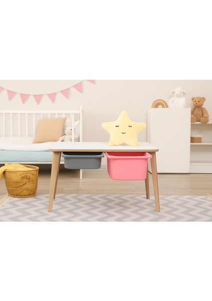 Yaz Sil Yüzeyli Çocuk Aktivite Masası - Dikdörtgen - Çift Sepetli fiyatları