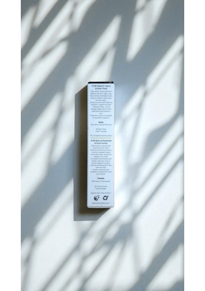 Palo Santo %100 Doğal Çubuk Tütsü, El Yapımı, Yerli Üretim (20 Adet)