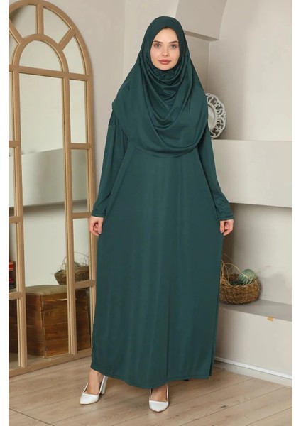 Tek Parça Namaz Elbisesi Zümrüt Yeşili fiyatları