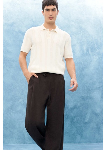 %100 Pamuk Polo Yaka Kısa Kollu Triko Tişört F7133AX25SM modelleri