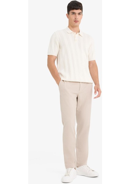 %100 Pamuk Polo Yaka Kısa Kollu Triko Tişört F7133AX25SM indirimleri