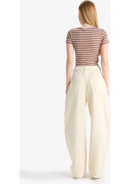 Coool Baggy Fit Normal Bel Gabardin Pantolon F8204AX25AU