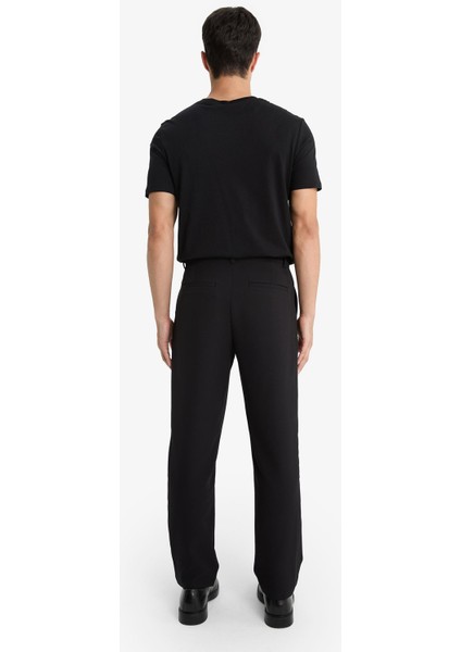 Straight Fit Pileli Cepli Düz Paça Kumaş Pantolon F7140AX25AU