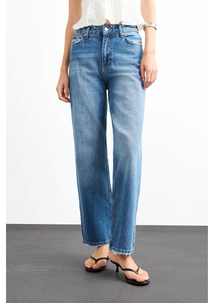 Straight Fit Jean Pantolon G0460AX25SM indirimleri