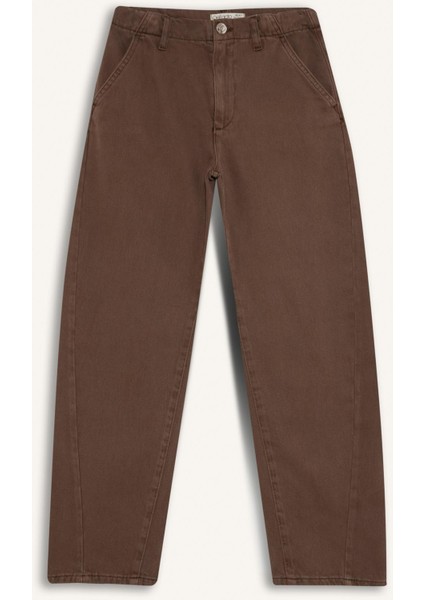 Kız Çocuk Balloon Fit Oval Paça Gabardin Okul Pantolonu