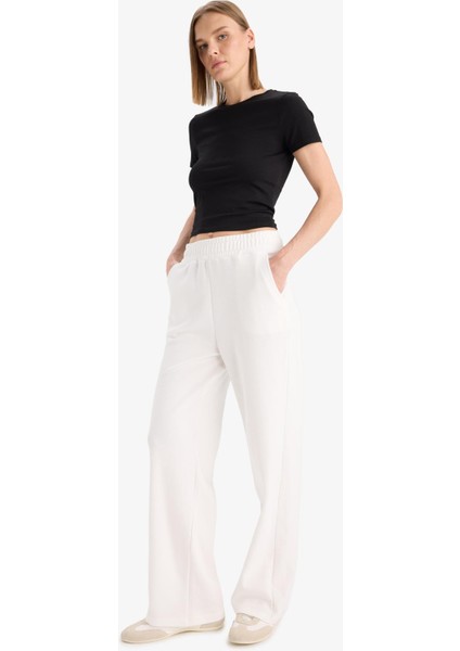Straight Fit Geniş Bol Paça Basic Düz Cepli Eşofman Altı D3759AX25AU fiyatları