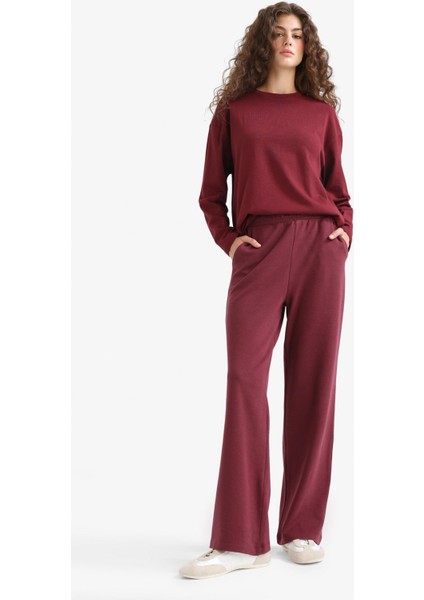 Straight Fit Geniş Bol Paça Basic Düz Cepli Eşofman Altı D3759AX25AU fiyatları
