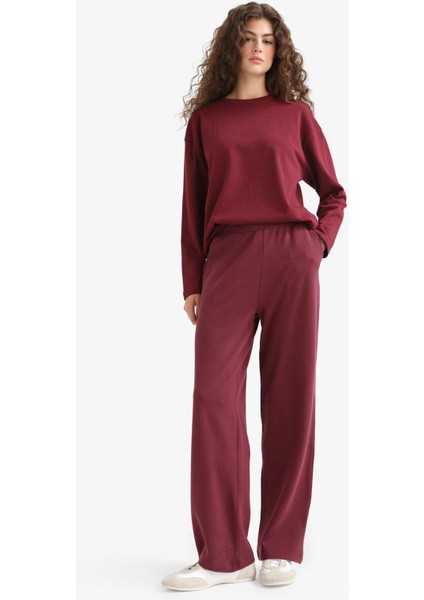 Straight Fit Geniş Bol Paça Basic Düz Cepli Eşofman Altı D3759AX25AU fırsatları