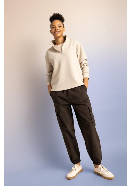 Fit Standart Fit Basic Düz Paraşüt Pantolon C0373AX23WN fiyatları