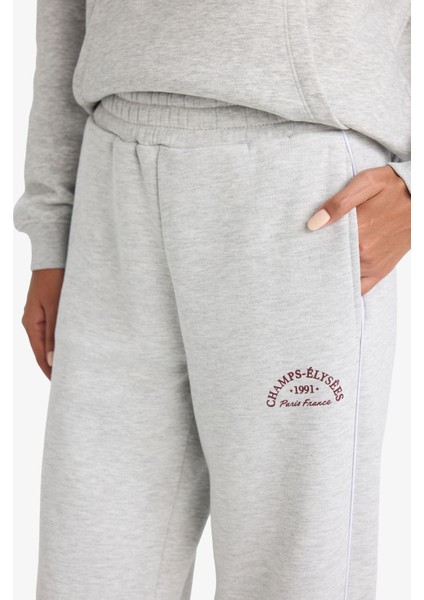 Straight Fit Cepli Baskılı Kalın Eşofman Altı F0312AX25AU indirimleri