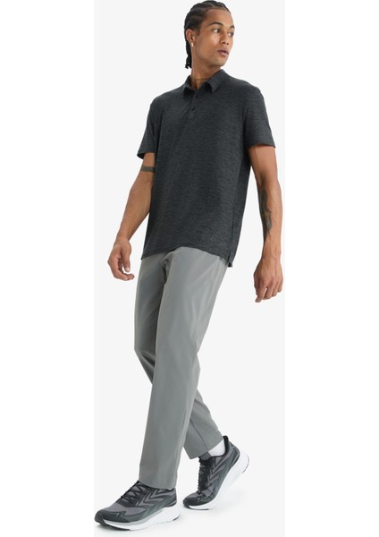 Fit Slim Fit Dar Kesim Standart Paça Esnek Multifonksiyonel Dokuma Sporcu Pantolon D9247AX25SP