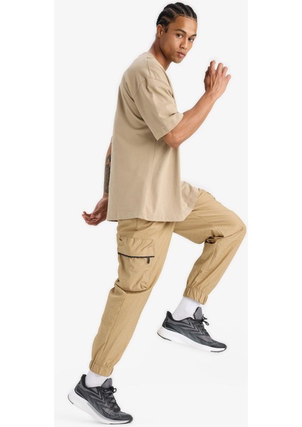 Fit Oversize Geniş Kalıp Kargo Cepli Dokuma Pantolon C1528AX24SM fırsatları