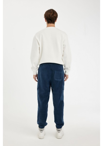 Regular Fit Polar Eşofman Altı Beli Paçası Lastikli Kargo Cepli A7040AX24AU