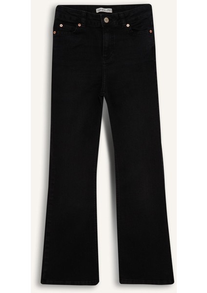 Kız Çocuk Flare Fit İspanyol Paça Jean Pantolon E6183A825AU