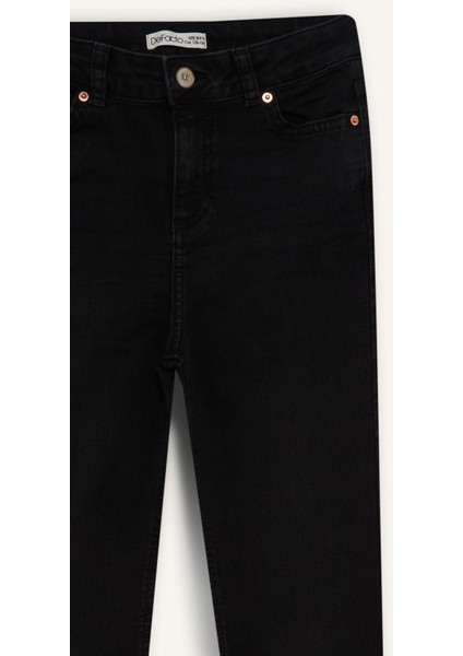 Kız Çocuk Flare Fit İspanyol Paça Jean Pantolon E6183A825AU