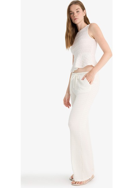 Flare Fit Cepli Normal Bel Standart Boy Bürümcük Pantolon modelleri