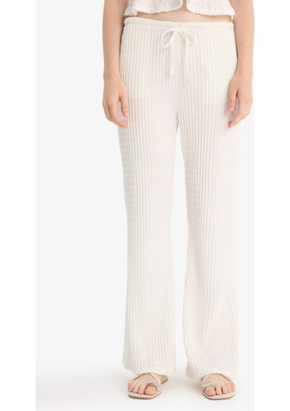 Flare Fit Cepli Normal Bel Standart Boy Bürümcük Pantolon fırsatları