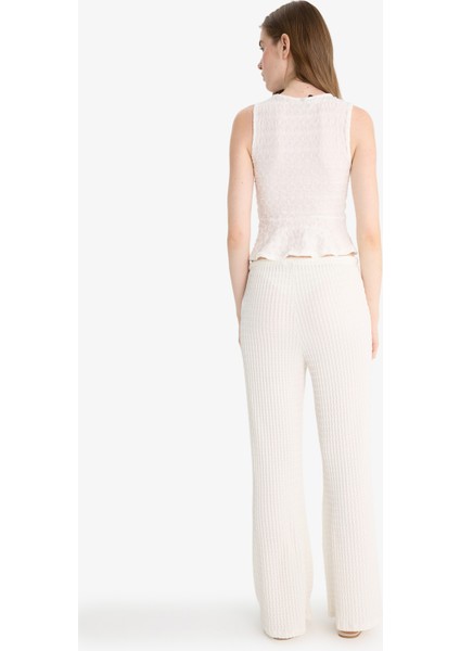 Flare Fit Cepli Normal Bel Standart Boy Bürümcük Pantolon