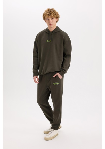 Rick and Morty Jogger Eşofman Altı Regular Fit Beli Paçası Lastikli Bağcıklı Cepli C6509AX24AU