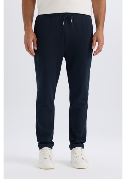 Eşofman Altı Twill Slim Fit Dar Kesim Beli Bağcıklı Cepli Düz Paça D9708AX24AU fırsatları