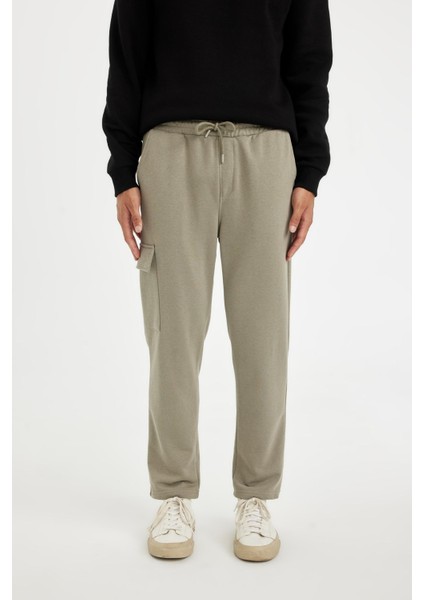 Eşofman Altı Slim Fit Dar Kesim Kargo Cepli Düz Paça D6090AX24AU indirimleri