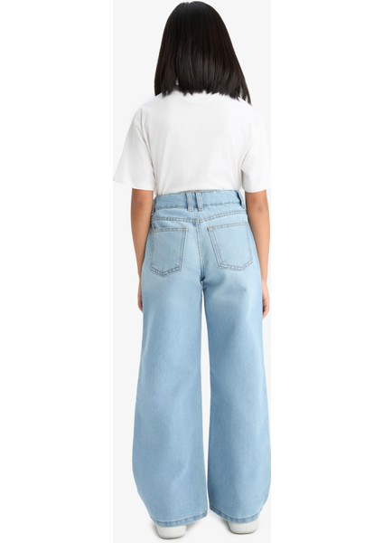 Kız Çocuk Straight Wide Standart Paça Jean Pantolon E7322A825AU