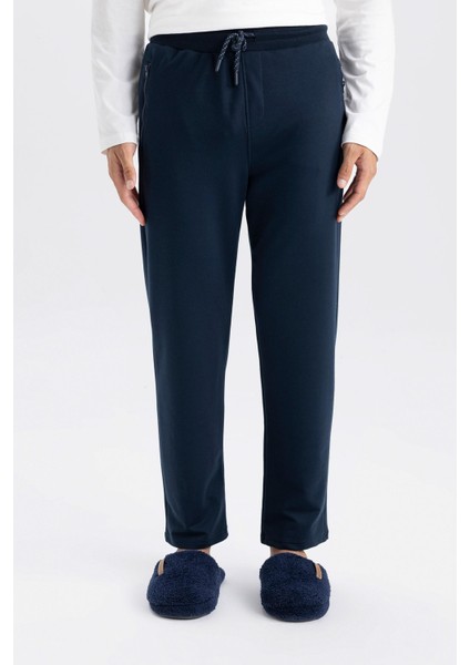 Lacivert Eşofman Altı Slim Fit Dar Kesim Fermuarlı Basic Düz Paça D6091AX24AU fırsatları