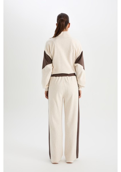 Fit NBA Wordmark Kalın Eşofman Altı Wide Leg Geniş Bol Paça Cepli Standart Boy D0686AX24AU