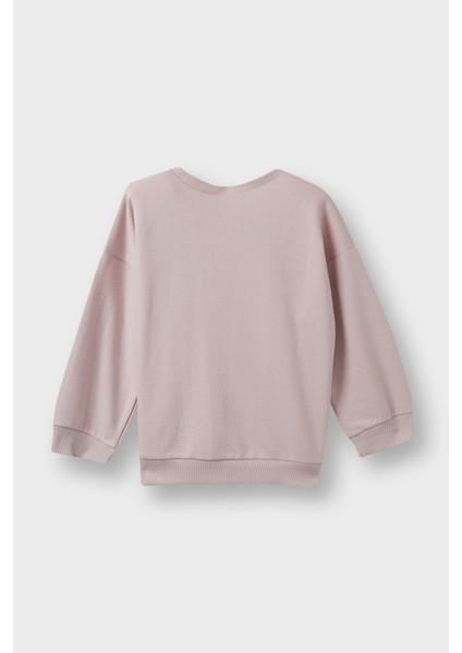 Kız Bebek Bisiklet Yaka Çiçekli Sweatshirt E8351A525AU modelleri