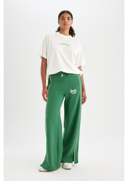 Fit Wide Leg Geniş Paça Uzun Boy Sporcu Eşofman Altı D1705AX24AU