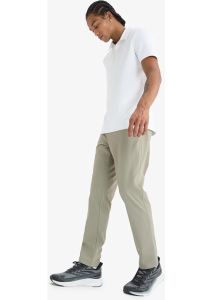 Slim Fit Dar Kesim Standart Paça Esnek Multifonksiyonel Dokuma Sporcu Pantolon E3333AX25SP fırsatları