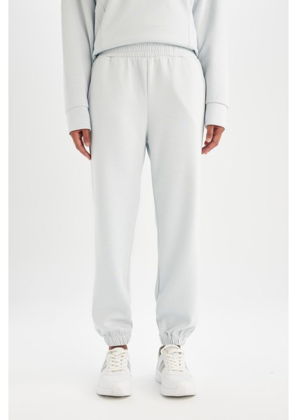 Fit Standart Fit Sporcu Jogger Eşofman Altı Bilek Boy Skuba Dalgıç C9382AX24AU
