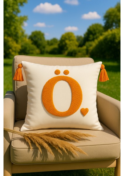 Punch Kırlent Kılıfı Harf Modeli - Saymine