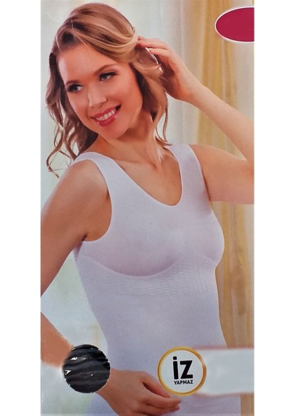 Jakarlı Kalın Askılı Toparlayıcı Korse Atlet