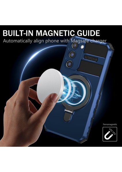 Samsung Galaxy S23+CASE Pc+Tpu Kickstand Telefon Kılıfı Magsafe-Blue ile Uyumlu (Yurt Dışından) indirimleri