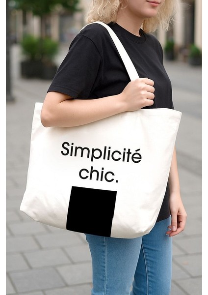 Çift Yön Kullanılabilen Canvas Çok Amaçlı Plaj Çanta