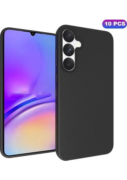 10 Adet/paket Samsung Galaxy A35 5g Tpu Kılıf Mat Yumuşak Telefon Kapağı-Siyah (Yurt Dışından)