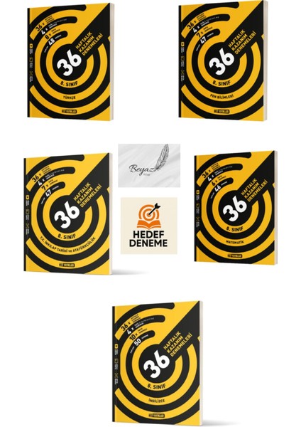 Hız 8.sınıf 36 Haftalık Türkçe Fen Inkılap Tarihi ve Atatürkçülük Matematik Ingilizce Denemeleri Hedef Deneme