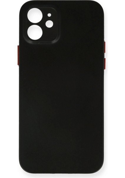 iPhone 12 Kılıf Pp Ultra Ince Kapak - Siyah